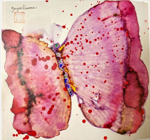 草間彌生　「蝶」の買取画像